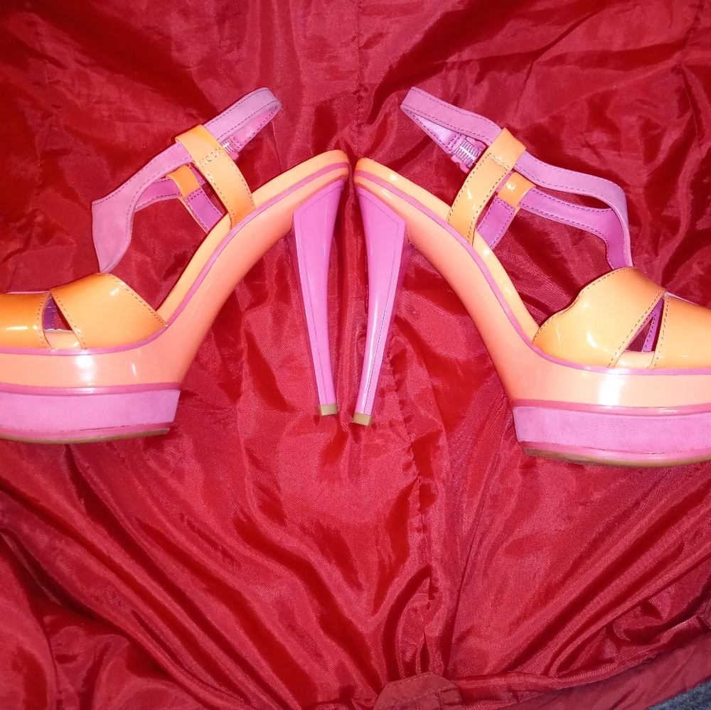 Gianni Bini High Heel Strap Shoes Size 6.5